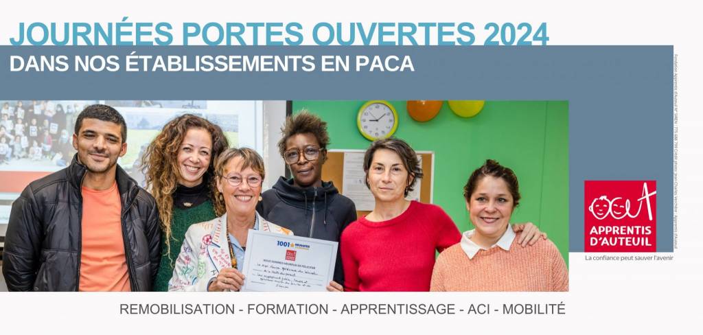Journées portes ouvertes établissements Apprentis Auteuil PACA