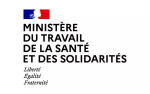 Logo ministère du travail , de la santé et des solidarités